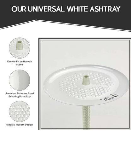 White Hookah Ash Tray